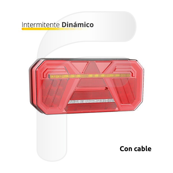 PILOTO TRASERO LED 10/30V DINÁMICO DERECHO 305MM